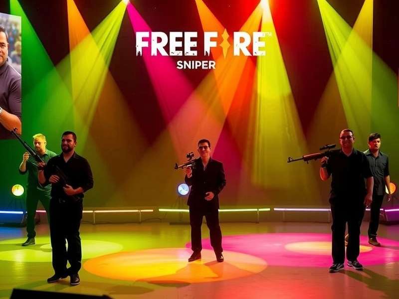 Free Fire Sniper national tournament in Mumbai with players competing on stage